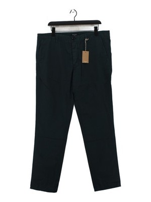 Paul Smith Herren Hose W 36 in Grün 100% Baumwolle Tapered Chino Neu Mit Etikett