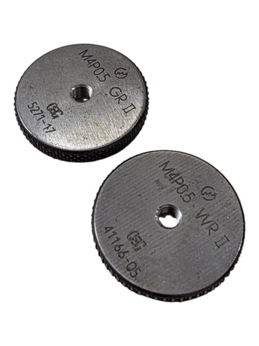 OJIYAS M4 P0.5 Set di indicatori ad anello filettato GRII WRII GO NO GO calibro Giappone - Foto 7 di 8