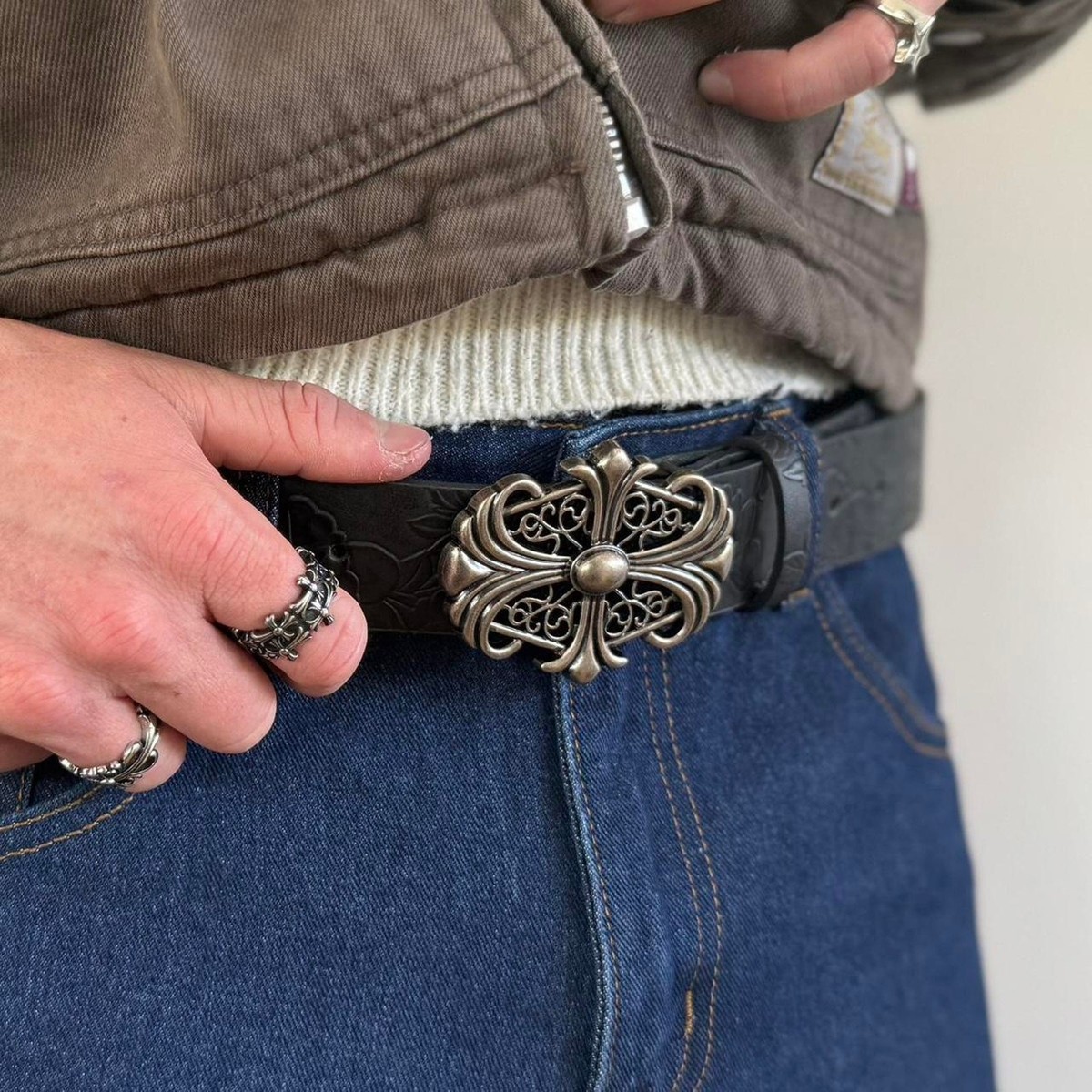 小物 archive unknown Cross backle belt Y2K 小物 archive unknown Cross backle belt Y2K archive unknown