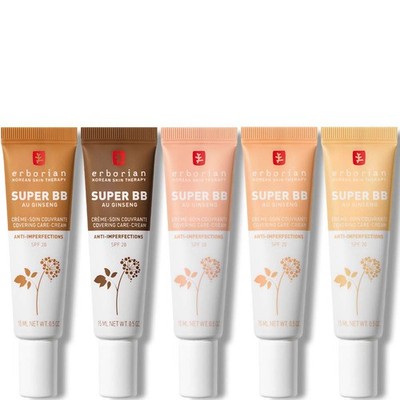 ERBORIAN Super Full Coverage Bb Creme für zu Akne neigende Haut LSF20 15ml *WÄHLEN*
