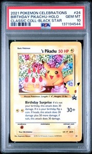 Psa 10 Birthday Pikachu | eBay