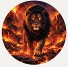 Hayleybug 1/2 oz Last Roar of Fire Lion silver round w/ COA POP 15