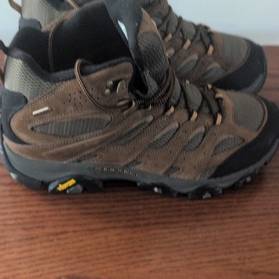Merrell Men's Hiking Shoes Brown/Black Vibram Sole US 10 Wide J035839WZ