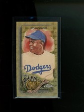 2022 Topps Allen and Ginter Jackie Robinson Mini Gold Vinyl 1/1 Dodgers