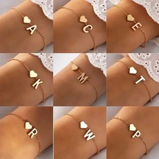 26 Letter Name Alloy Bracelets Personalized DIY Initial Adjustable Jewelry