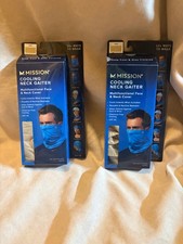 Set of 2 MISSION Cooling NECK Gaiter Multifunctional Face Neck Cover