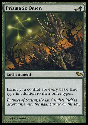 MTG PRISMATIC OMEN ASIAN EXC - PRISMATISCHES OMEN - SHM - MAGIC
