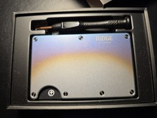 The Ridge Mens Wallet with Cash Strap - Burnt...