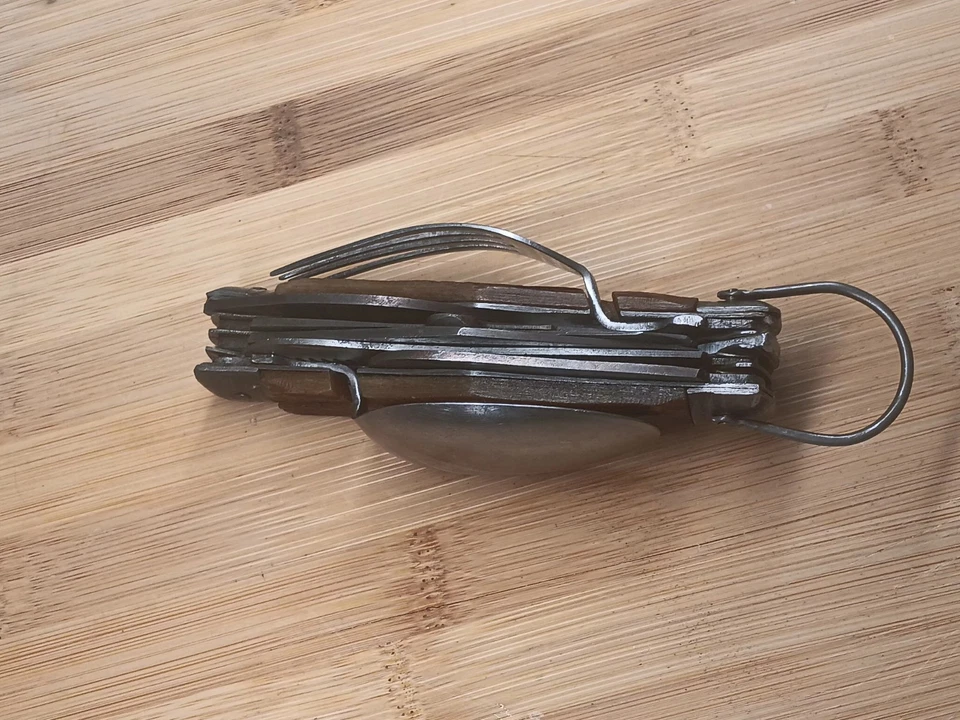 1951 Vintage Japanese "Hobo" Knife, 11 implements, carved handle F - Image 4 of 4