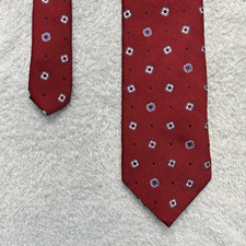 Brooks Brothers Red Blue Design Men’s Necktie 3.5x58” All Silk Made In USA