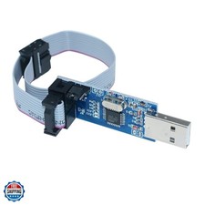 51 AVR ATMEGA8 Programmer USBasp USB ISP 10 Pin USB Programmer 3.3V/5V with C...