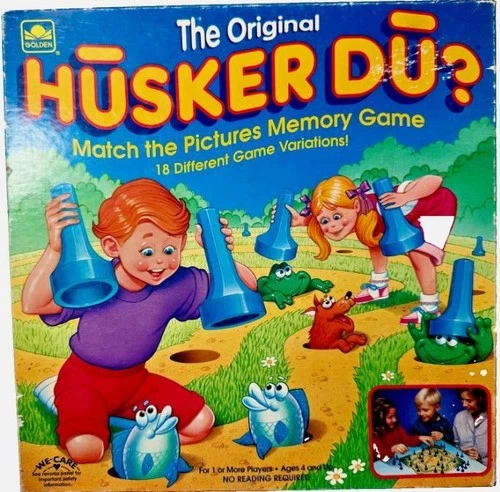 Vintage PARKER BROS Original HUSKER DU? 1993 Memory Match Family Board Game
