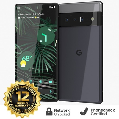 #ad Google Pixel 6 Pro 128 GB Black Unlocked Smartphone Very Good $189.95