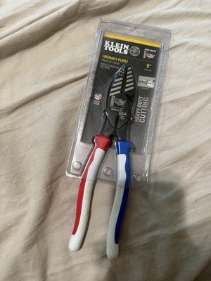Klein Tools Lineman's Pliers 9'' Limited Edition CES Red/White/Blue 