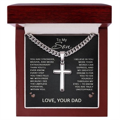 To My Son Necklace from Dad