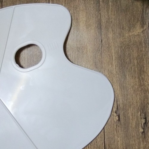 Plastica bianca forma ovale antiaderente per acquerello acrilico olio e guazzo pittura - Foto 10 di 11