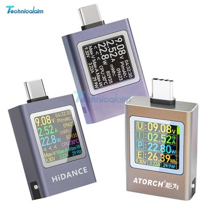 USB Type-C Charging Tester Voltage Current Power Meter Digital Display 4.5-50V