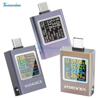 MARKENLOS USB Type-C Charging Tester Voltage Current Power Meter Digital Display 4.5-50V