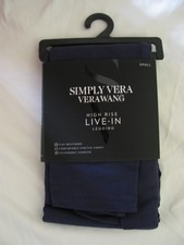 NWT Simply Vera Vera Wang women size Small S High Rise Live-In Leggings Navy