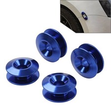 4PCS Blue Quick Release Band Fastener Bumper Holder Clips Kit Trunk Hatch Lid