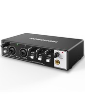 USB Audio Interface for Beginners - 24Bit/192kHz, 48V Phantom Power, Plug  P...