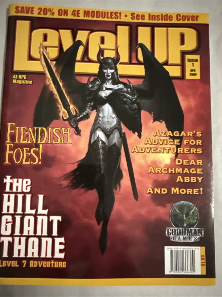 Goodman Level Up Mag #1,2 y 3. 4E RPG, Catálogo Goodman Games 2017 Foto 2 de 4