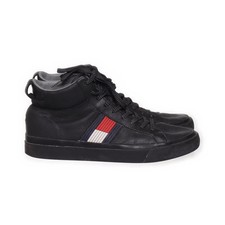 Tommy Hilfiger, Sneaker, Größe: 43, FLAG DETAIL HIGH LEATHER SNEAKER, Leder #hhP