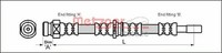 Metzger Autoteile Bremsschlauch 4113315 FüR Carisma Mitsubishi S40 Space 645 V40