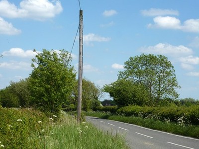 Photo 6x4 Road between Bannister Green and Frenches Green  c2013
