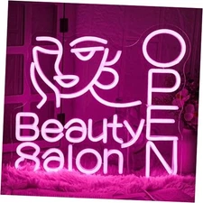 Beauty Salon Open Neon Sign Salon Neon Light Beauty Salon Led Light pink beauty