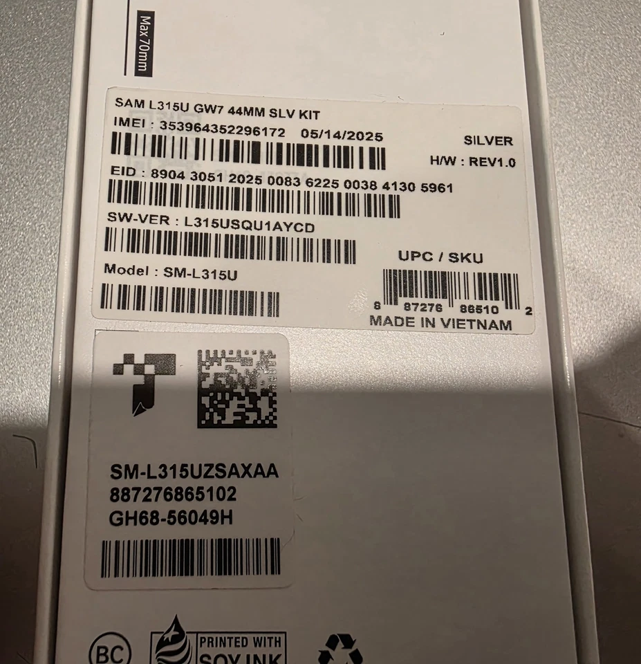 ✅ NEW SEALED Samsung Galaxy Watch 7 44mm LTE Unlocked SILVERR SM-L315UZSAXAA - Image 3 of 4