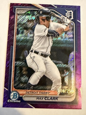 #ad #ad Max Clark 2024Bowman Chrome Shimmer Refractor BCP 195 180 250 $19.99