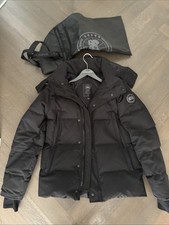Parka Canada Goose Wyndham etiqueta negra abrigo de plumón para hombre mediano