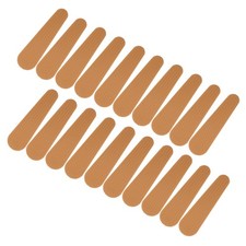 50Pcs Non-Slip Silicone Hanger Grips Clothes Hanger Strips, Brown 3.27" x 0.75"