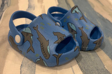 Koala Toddler Boys Shark Clogs Size 4 Blue Sl...