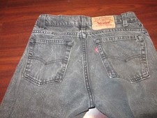 VINTAGE APPAREL black DENIM JEANS " LEVIS " size 30