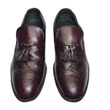 Red Wing Tassel Wingtip Loafers Men 8 Burgundy Leather Dress Shoes Dark Academia Red Wing Shoes for Men Wingtip Dress Shoes for sale | eBay main image 4