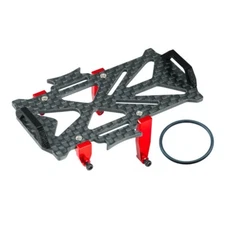 NexxSpeed Aluminum Carbon Battery Mount (RED) - AXIAL SCX24