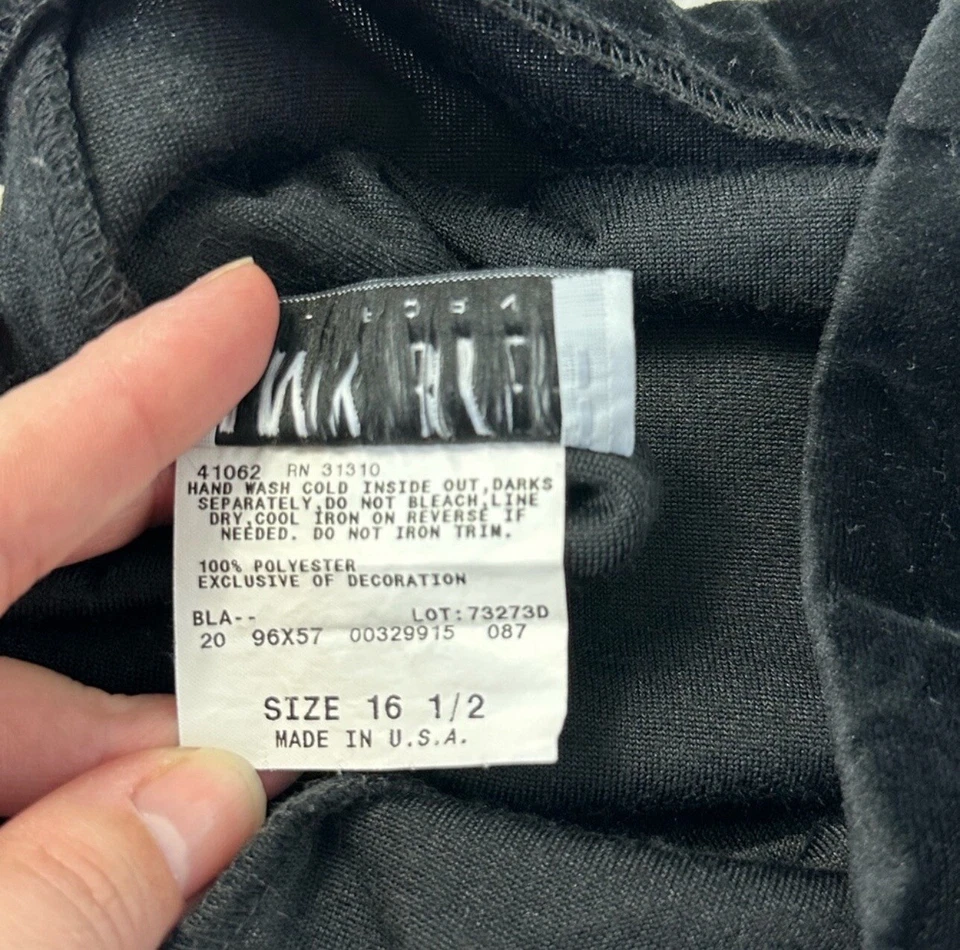 Vintage Amy Byer 90s Y2K Velvet Sequin Elastic Waist Flared PullOn Pants Size 16 - Image 4 of 4