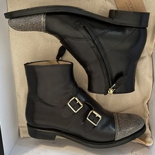 The Office Of Angela Scott Leather Boots 36