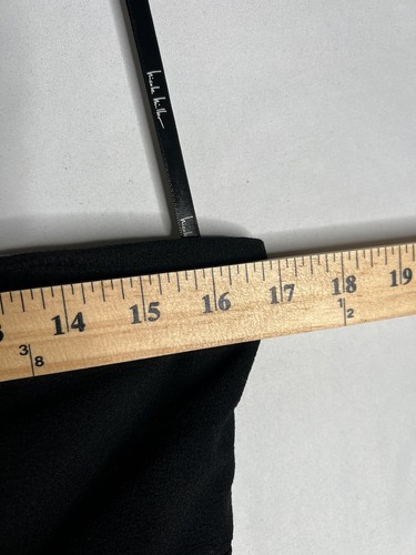 Nicole Miller Black One Shoulder Strap Mini Dress Fitted Bodice Women’s Size  6 - Picture 6 of 10