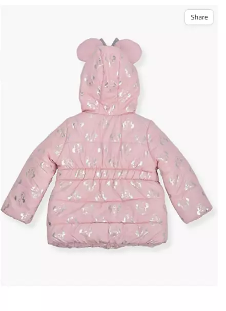 Minnie mouse puffer jacket cheap