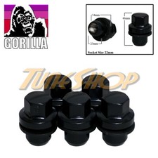 5 GORILLA RANGE ROVER 14x1.5 OEM OE STOCK FACTORY WHEELS RIMS MAG LUG NUTS BLACK