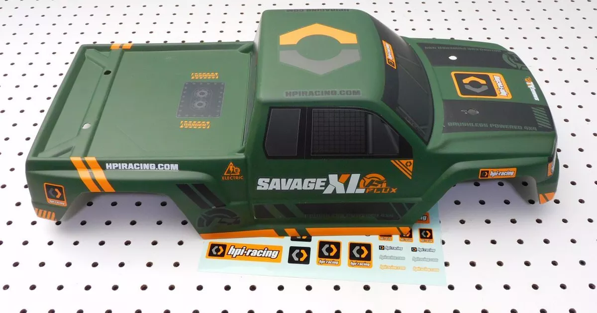 HPI Savage XL Flux GTXL 1 Factory Painted GT 5 Gigante Body Decals 113333