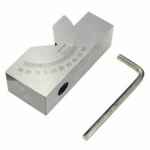 Adjustable Angle V Block 0 To 60° Precision Gauge Steel Drilling machine - 第 9/9 張圖片