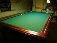 tavolo da biliardo Ursus seminuovo 160x320 con Kit per  tavolo da pranzo