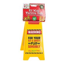 Elfe Mini Büro Schreibtisch Warnschild - Weihnachtsgeschenk - sinnvoll spielen