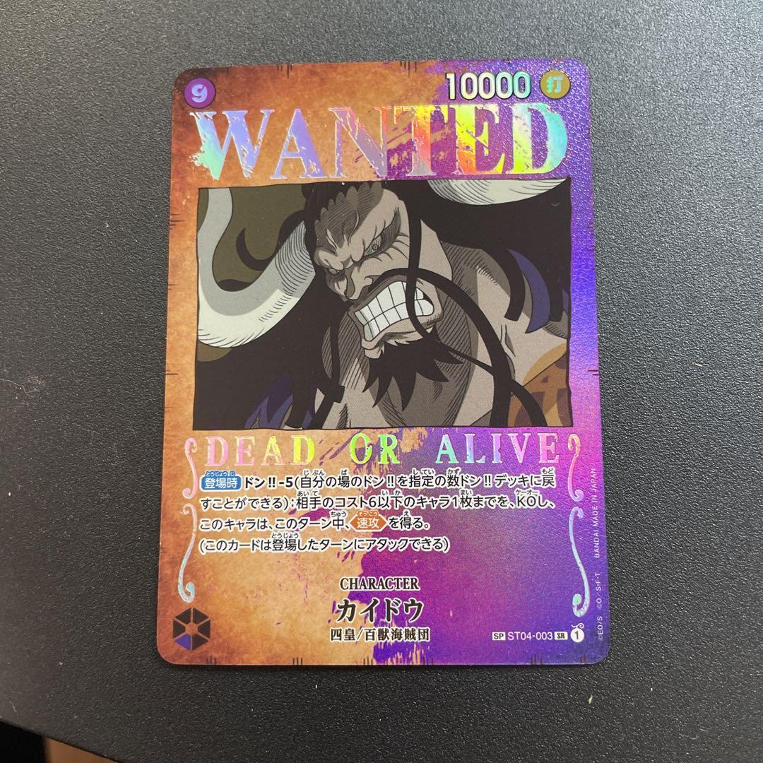 ニンテンドーDS LL セブン懸賞　ワンピース&ソフト6本 One Piece Card Game Kaido WANTED ST04-003 Parallel Mighty