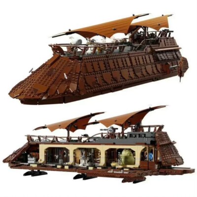 MOC 75397 Battle Jabba Sail Barge Model Building Blocks Puzzle DIY Assembly Toys