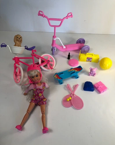 Vintage 1996 Barbie Stacie Lot – Bicyclin' Stacie AND Stacie Gift Set EUC w/ Box